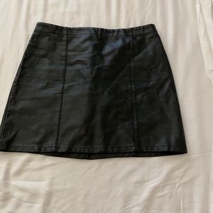 Leather Mini Skirt